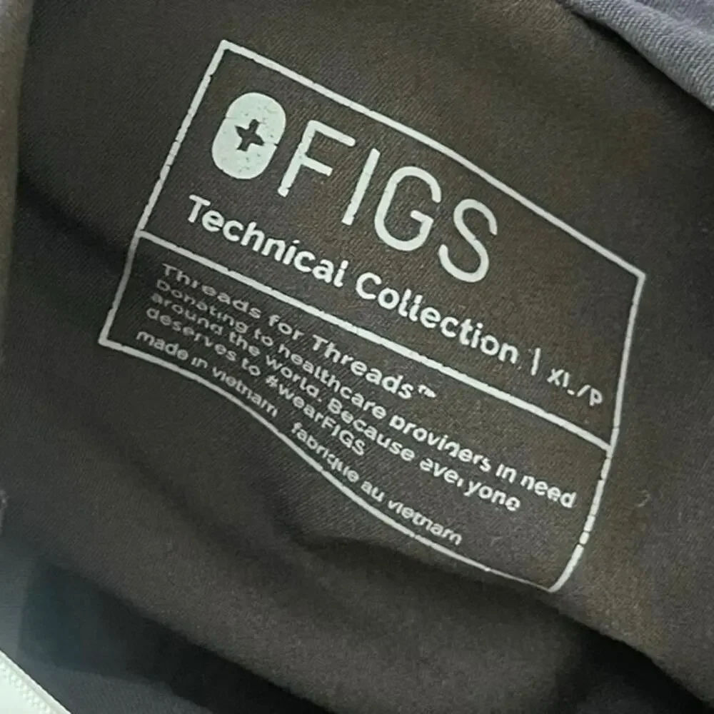 Figs Zamora Maternity Scrub Pants Jogger Medical X Large Petite Technical Black